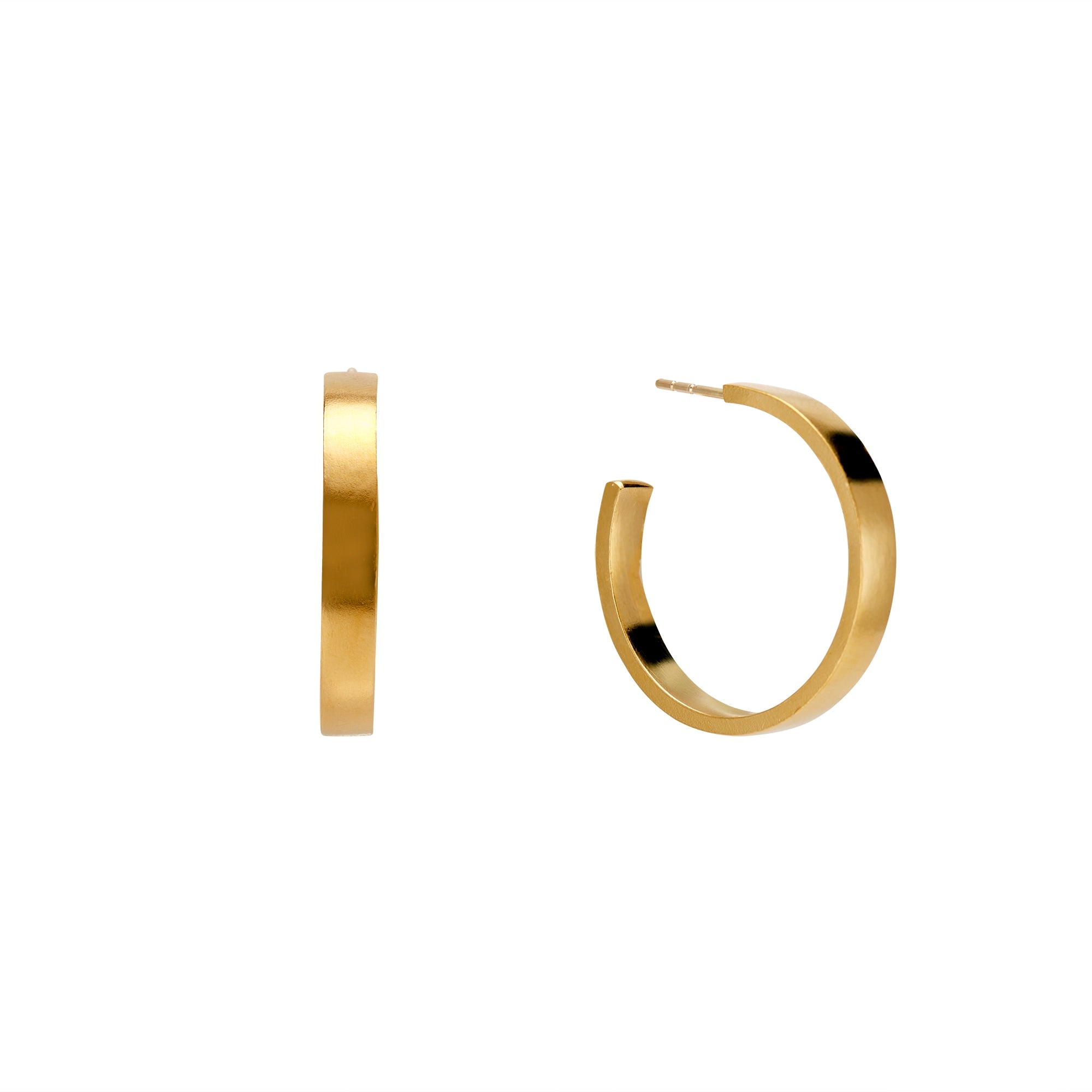 Small Gypsy Endless Hoop Earrings in 9ct Gold — The Jewel Shop